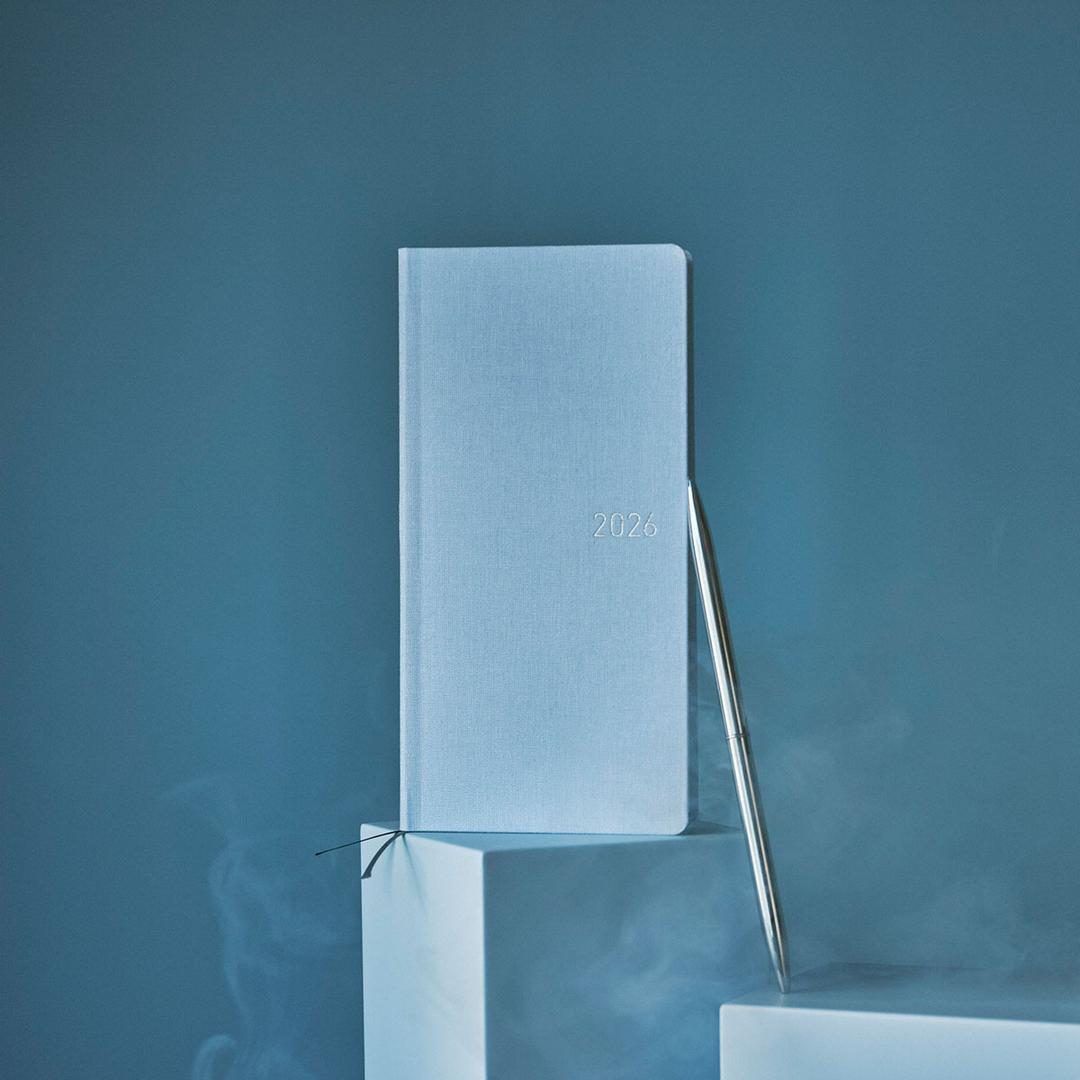 Colors: Sky Mist Weeks Hardcover Book / Weekly Horizontal / ENG or JPN edition / Jan start / Mon start - Techo Lineup - Hobonichi Techo 2026