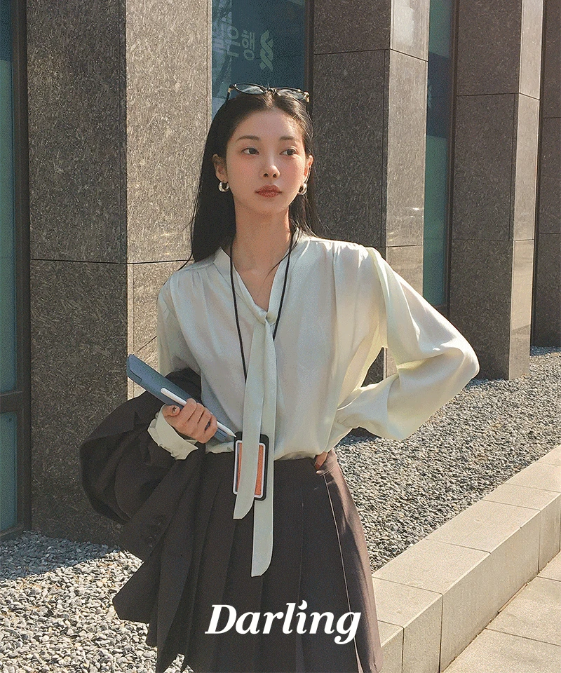 [하객룩🏆][MADE]유어무드 타이 블라우스 (오피스룩, 데일리룩, 레이어드)