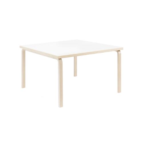 아르텍 알토 테이블 84 (120x120cm) - 화이트 라미네이트 - bibliotheque