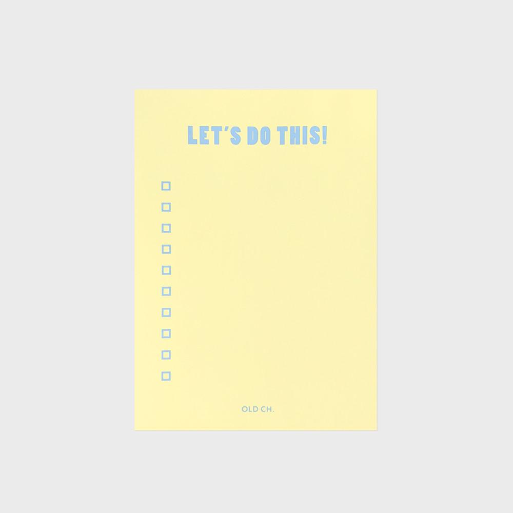 올드채널  CHECKLIST - BUTTER  체크리스트 메모패드 버터 떡메모지 다꾸