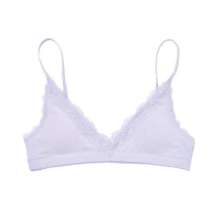 Triangle Lace Bralette(Lavender Milk) : Goblin Wear 고블린 웨어