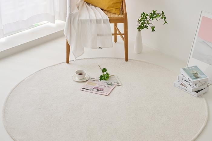 [10%쿠폰] 워셔블 소프트 모던 사계절 원형 러그 카페트4size 8color