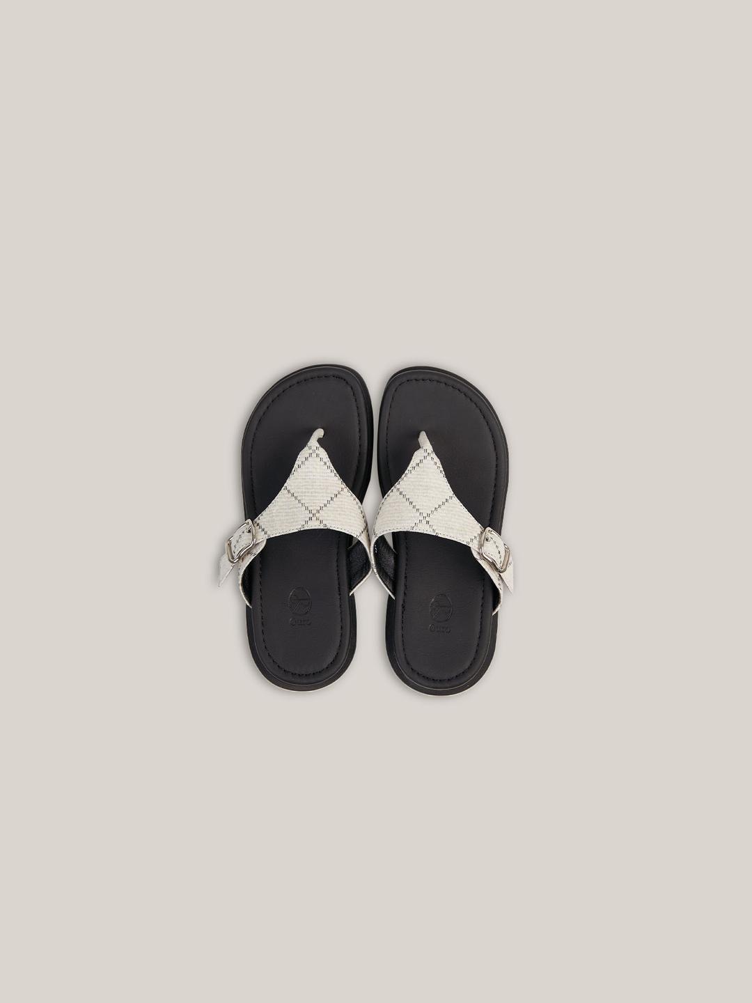 JAQUARD FLIP-FLOP[ CREAM ]