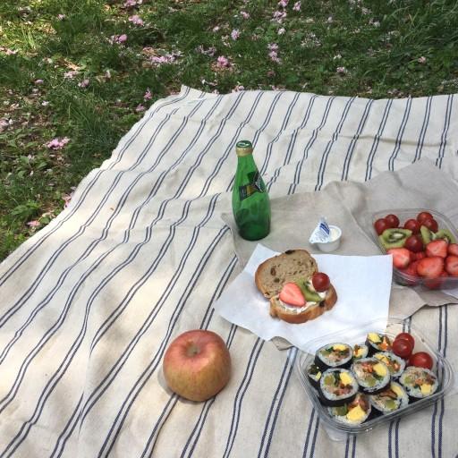 린넨 피크닉 매트