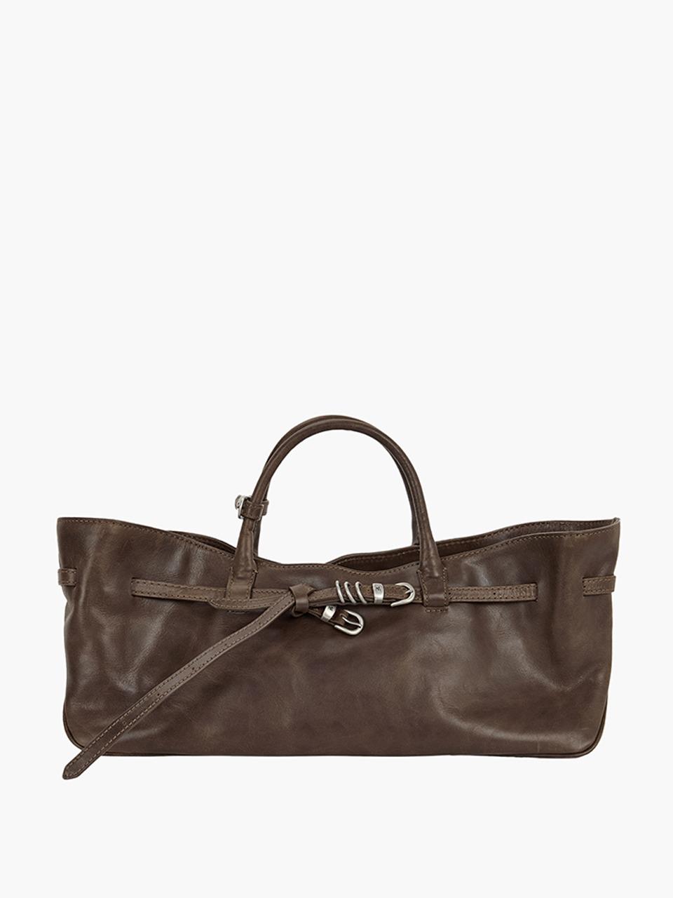 GRANDMA USED BAG_washed brown pull-up