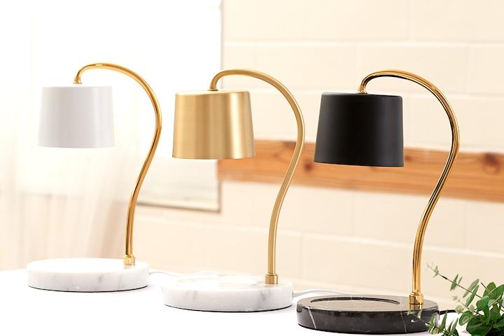 피렌체 라운드 대리석 캔들워머+전구2개_세트