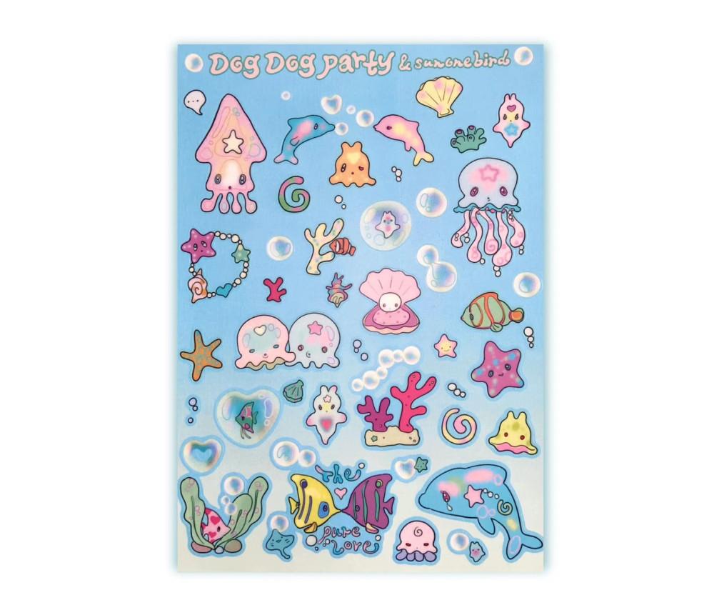 [ Dog Dog Party ] 마린 월드 스티커