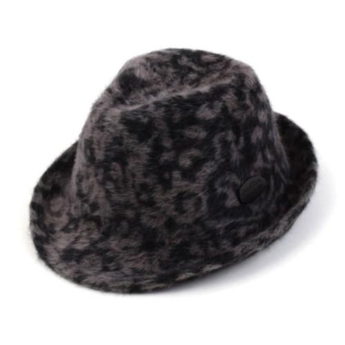Leopard Black Fur Fedora 호피페도라