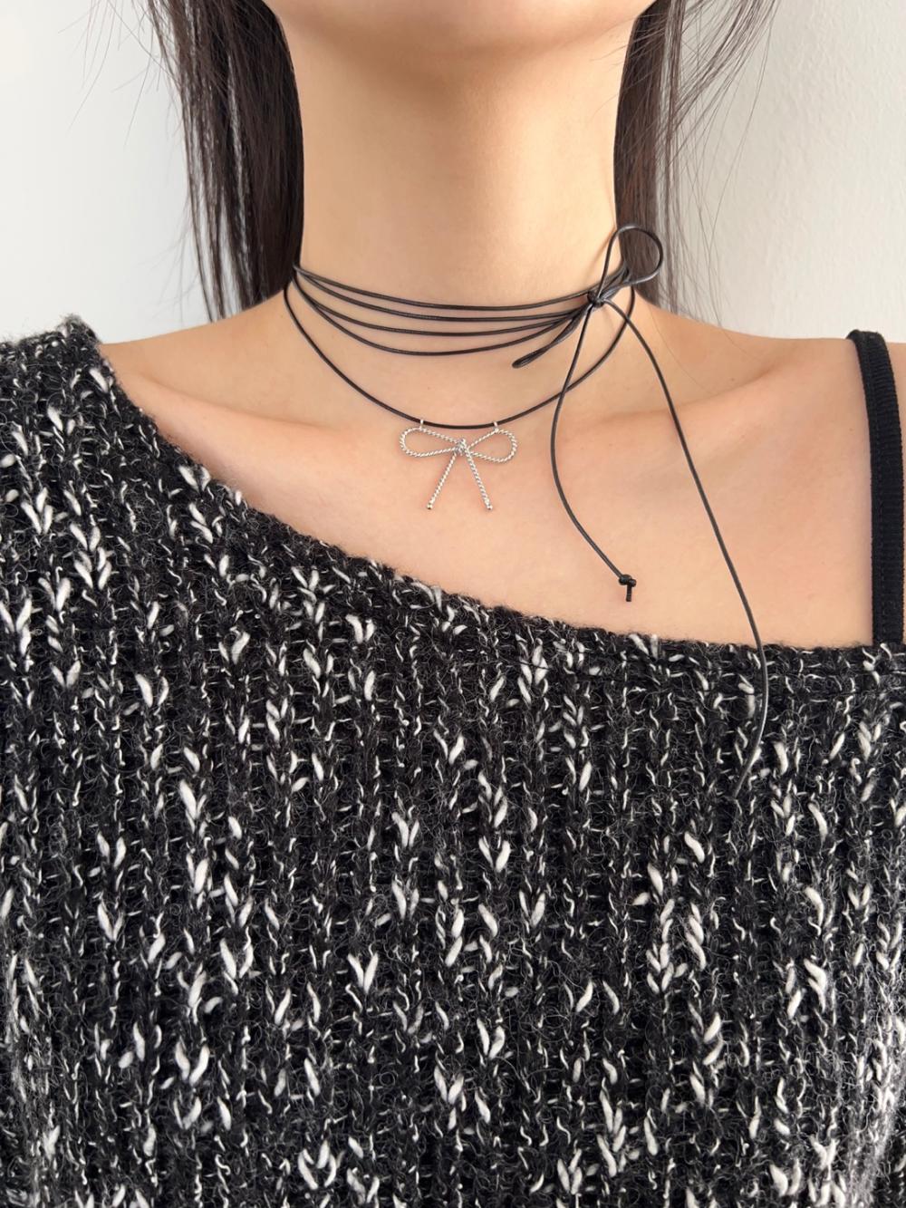 ribbon choker necklace