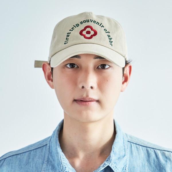 FLOWER ARCH BALLCAP BEIGE