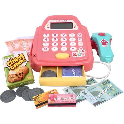오즈토이 디럭스 슈퍼 계산대 마트놀이, 분홍, 1개 - 마트/계산대놀이 | 쿠팡