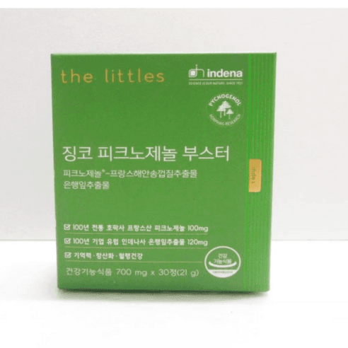 더리틀스 징코 피크노제놀부스터 1박스 1개월분, 30정, 1개