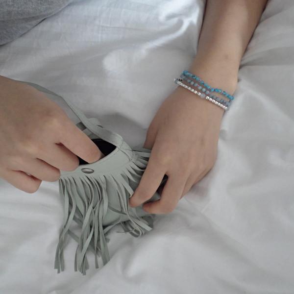 silver color ball bracelet ( 5 color )