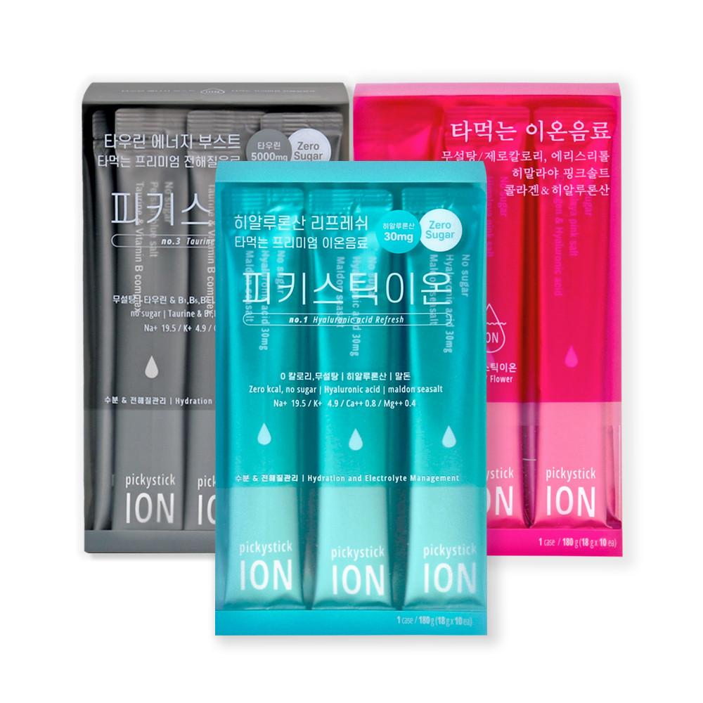 [피키스틱이온 한달세트] 타먹는 0칼로리 전해질 이온음료 (3케이스/무료배송,15%할인/텀블러 증정)