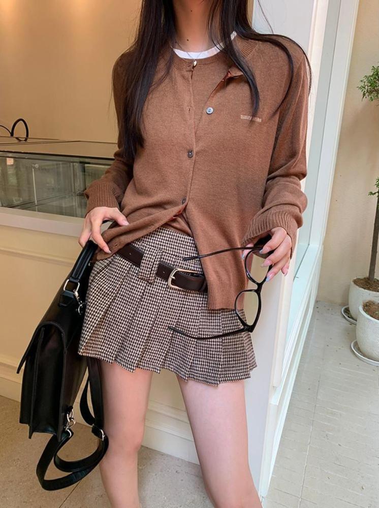 플리츠미니스커트 하운드스커트 프렌치스커트