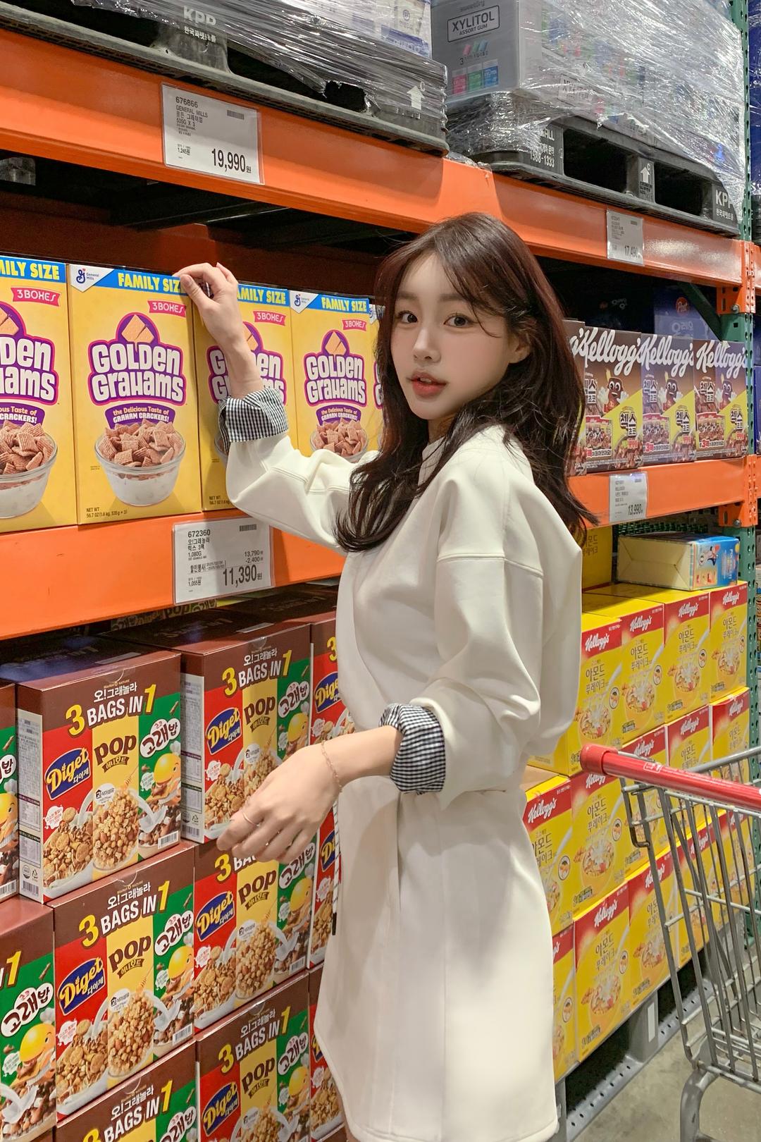 [자체제작/쿠션지] 분모자 스프링 치마 바지 세트