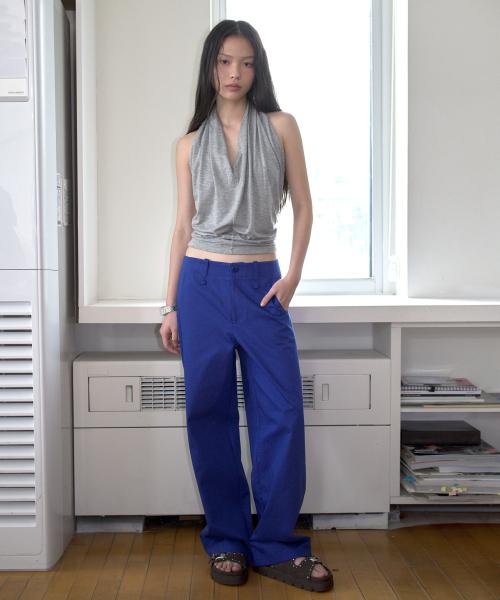 COLOR WIDE PANTS_ROYAL BLUE