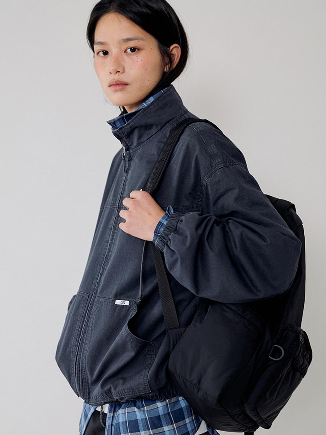 Jett cotton blouson_navy