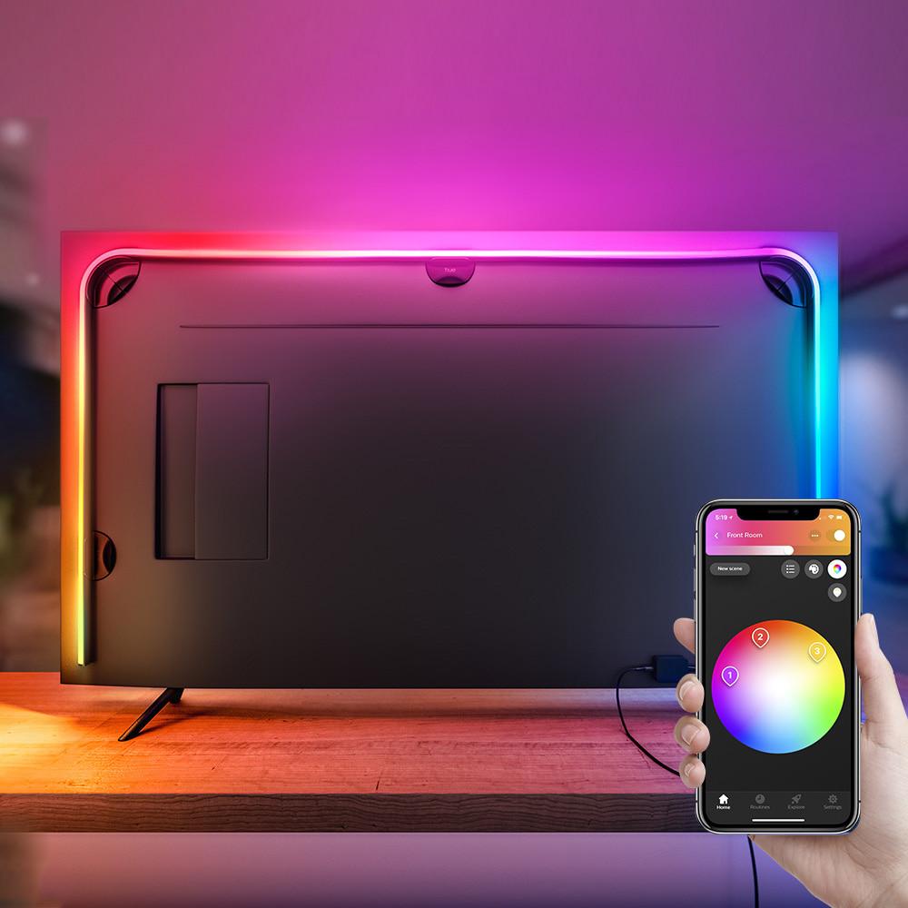 휴 플레이 그라디언트 라이트스트립 55인치 TV용 + 휴 싱크박스 + 휴 브릿지