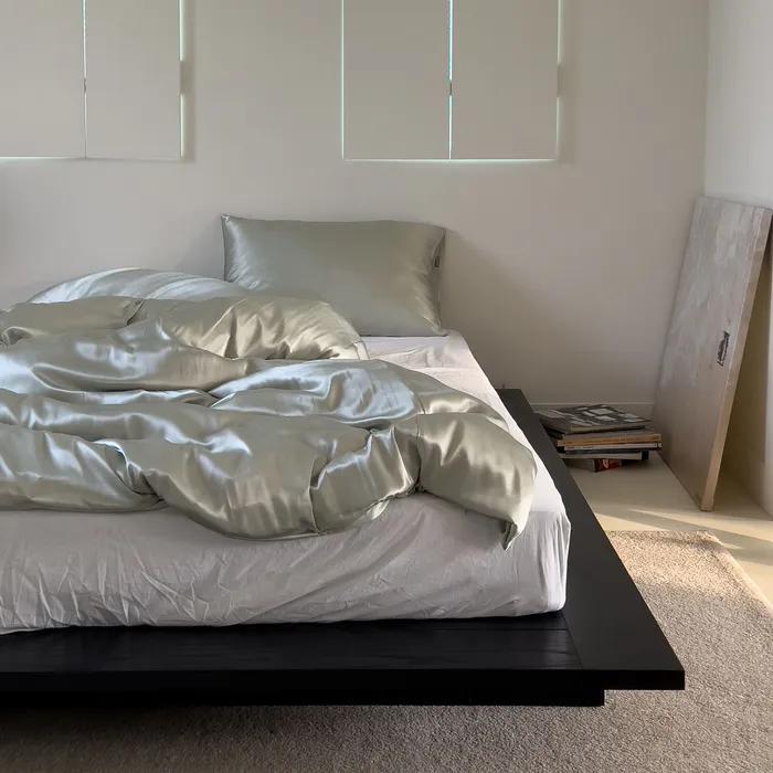 실키 새틴 베딩 - 이불커버 (S,Q,K) 라이트 그린