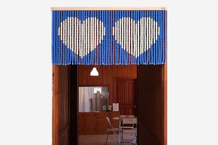 [맞춤] Two hearts (﻿rectangle) 가리개 커튼 / 문발 18colors