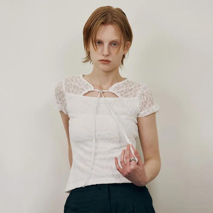 Lace Slim Top VW5ME623_2color