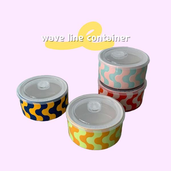 Wave line container