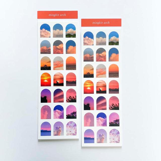 선셋 아치 씰스티커