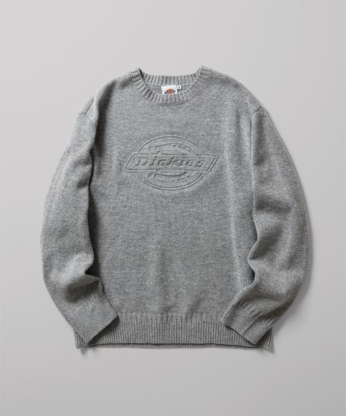 엠보스드 로고 풀오버 니트 Gray
