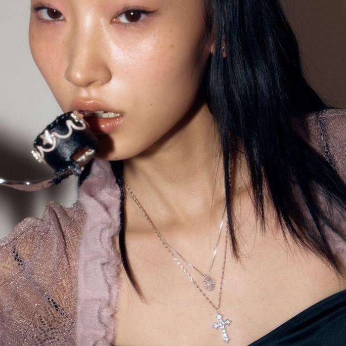 petite cross necklace