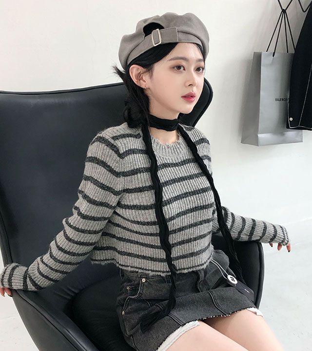 [사이즈조절] 부드러운 소재의 포인트 주기 좋은 버클 베레모 (2col) _ 프롬로즈