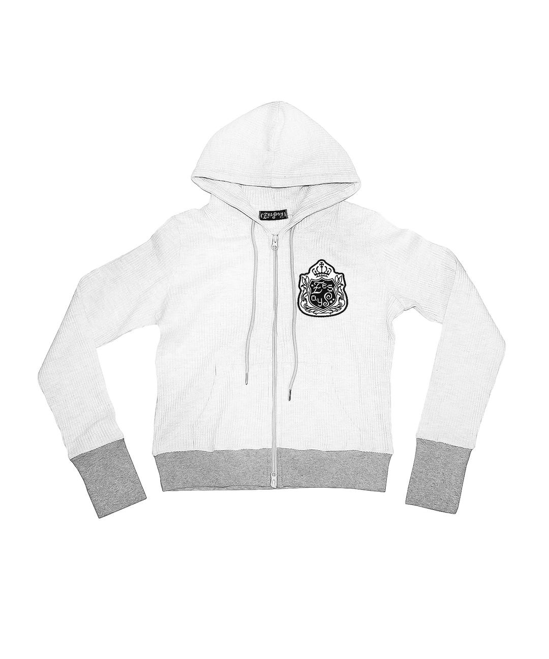 Waffle Hoodie - Light Gray