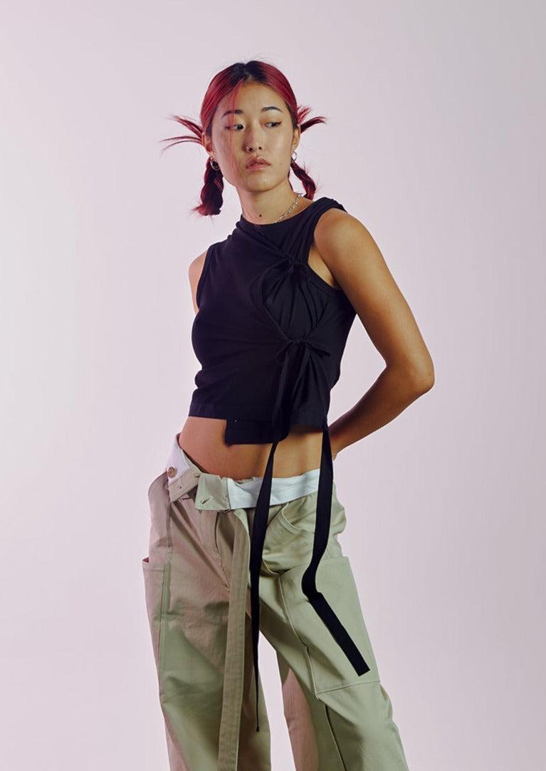 Klaro Tie Top - XS / Black