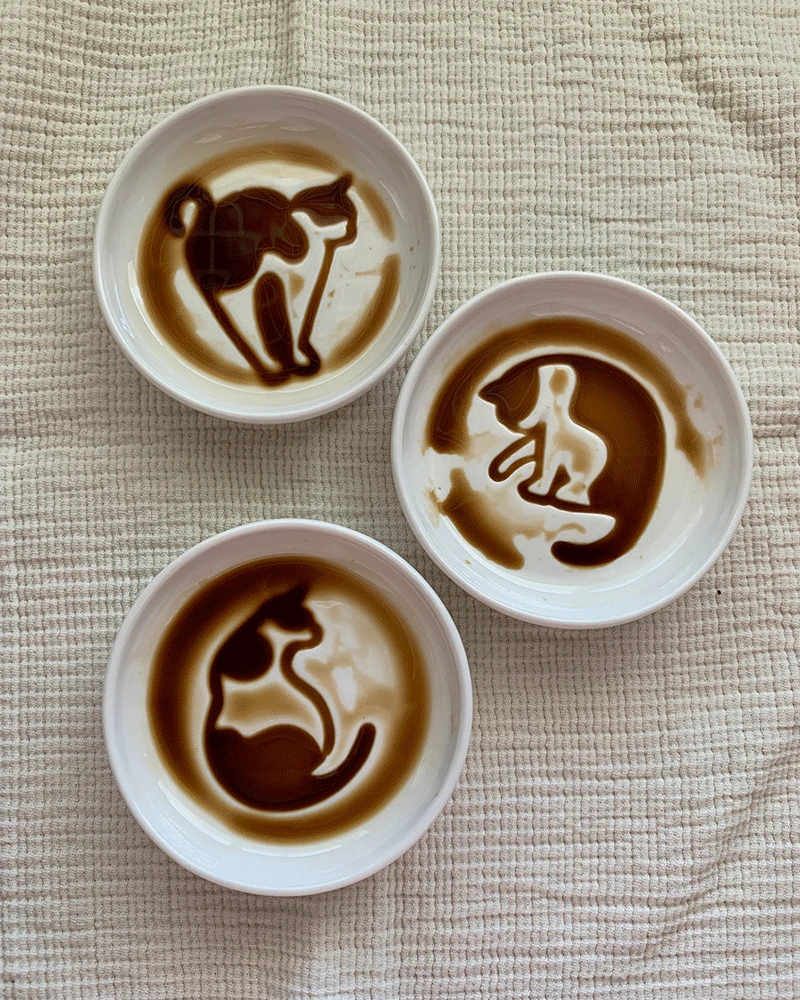 Meow mini plate set (종지)