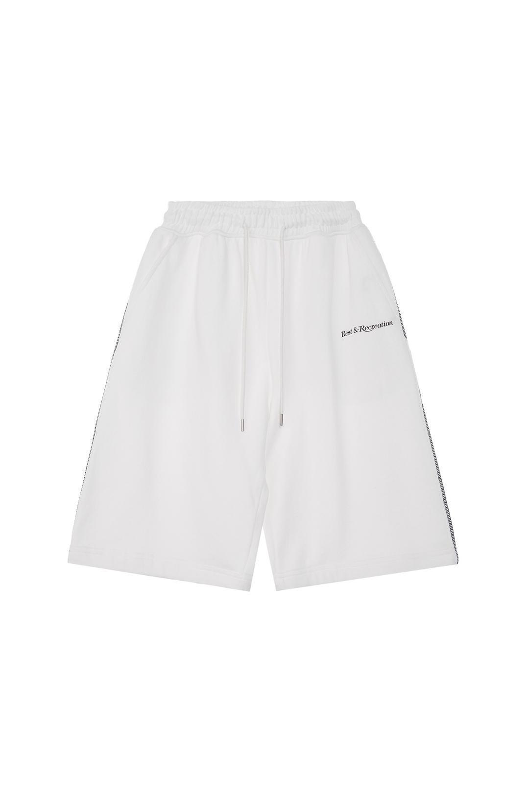 LOGO JERSEY SHORTS - WHITE