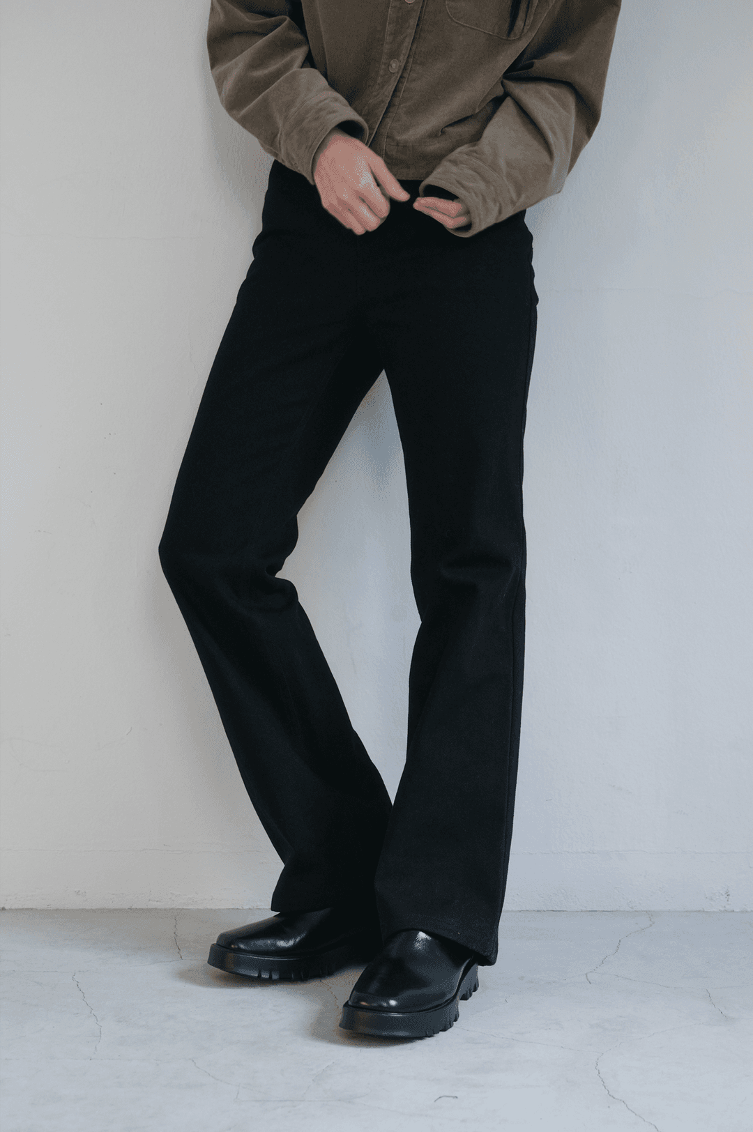 Straight Black Bootcut Jeans