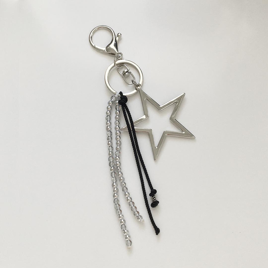 star glass keyring