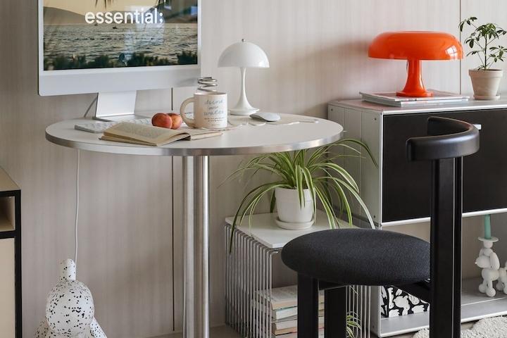 이지케어 엣지 원형 라운드 뉴트론 테이블 카페 식탁 주방  600 800 2size