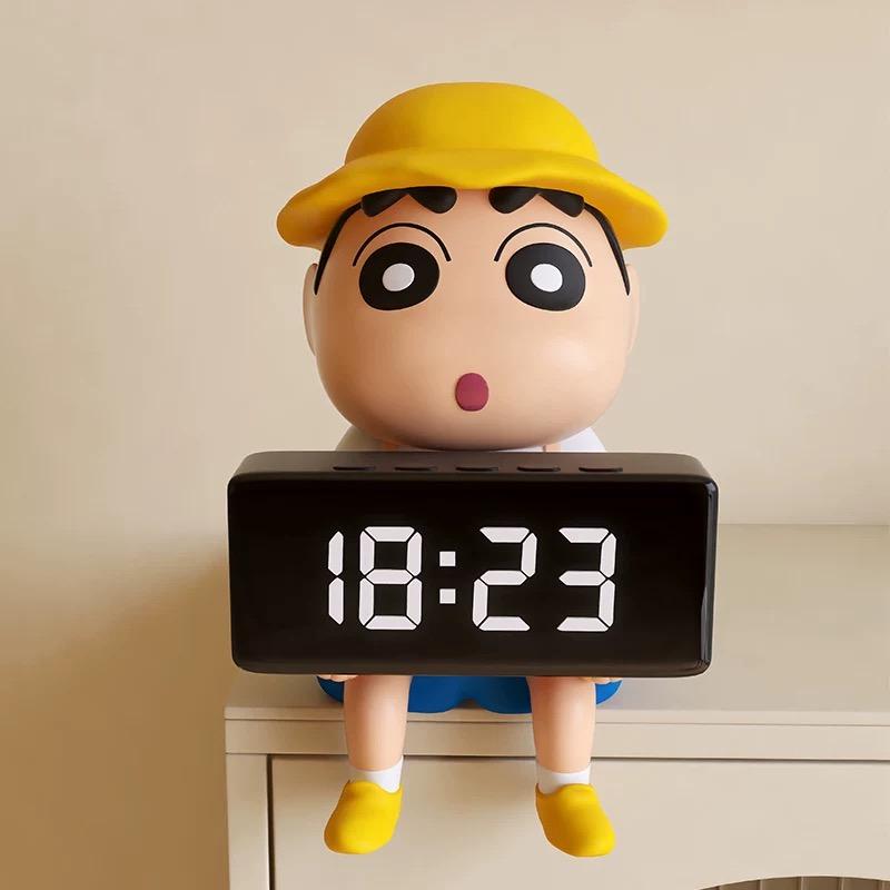 유치원 짱구 무소음 탁상 전자시계 인테리어 알람시계