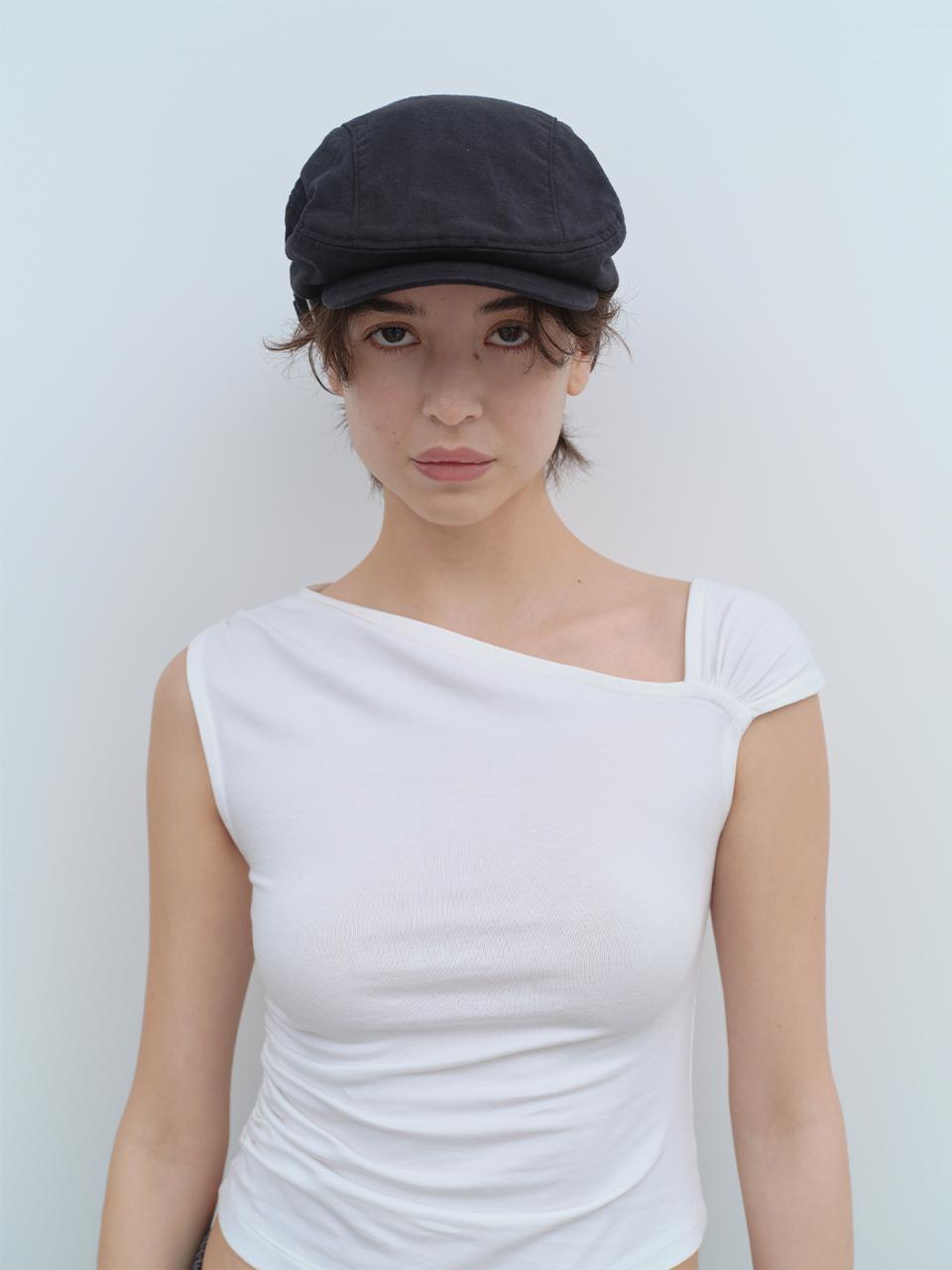 Herringbone Hunting Cap [Black]