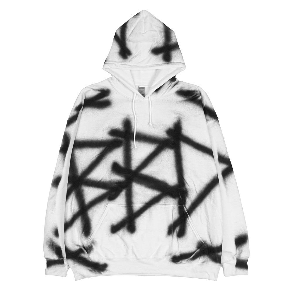 BBD Sprayed Custom Hoodie Gildan Ver. (White)