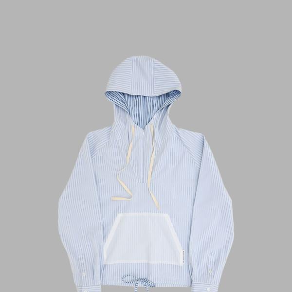 LAYERED SHIRTS HOODIE (BLUE)