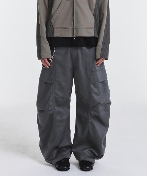 Void Curved Pants (Charcoal)