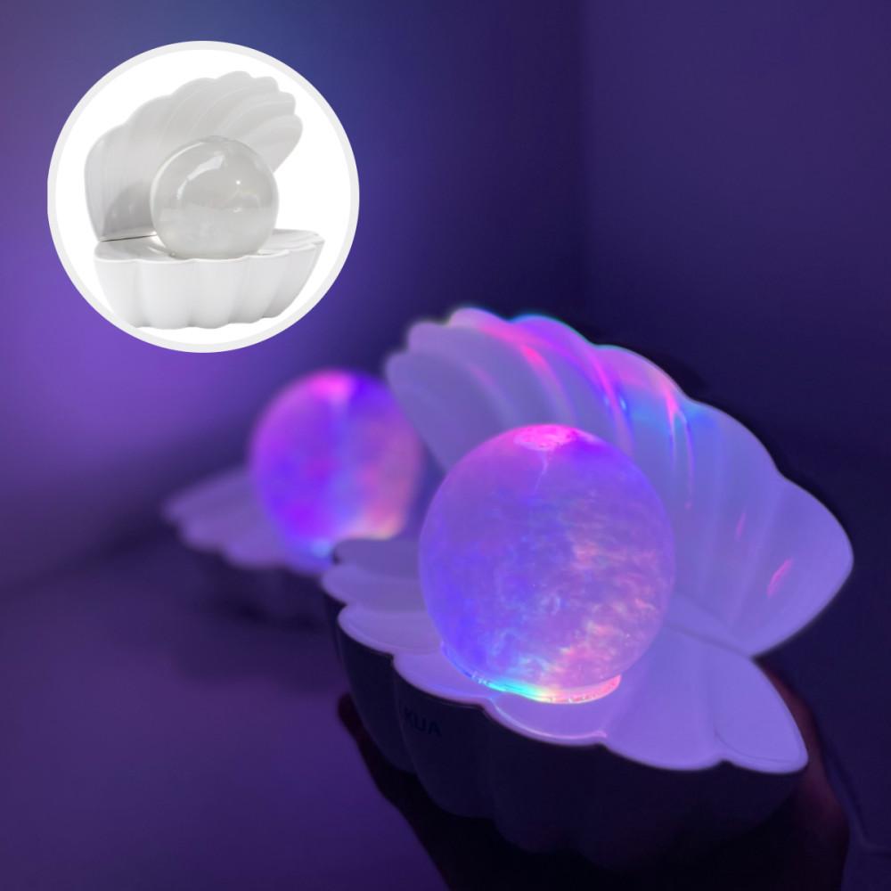 조개 쉘 오로라 펄 워터볼 무드등 감성 구슬 조명