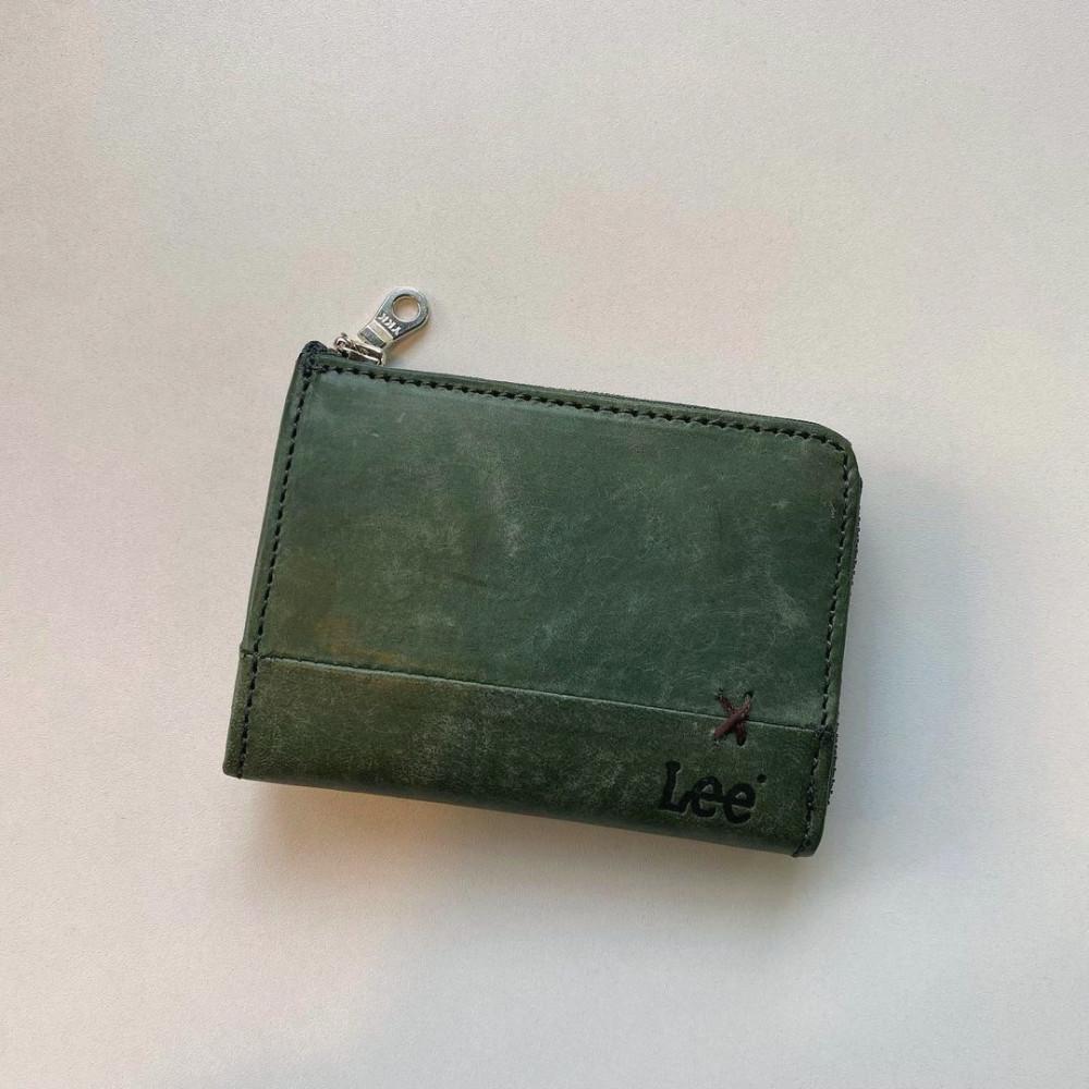 [Lee] 마야 레더 미니지갑 카드 동전지갑 지퍼 지갑, leather card case