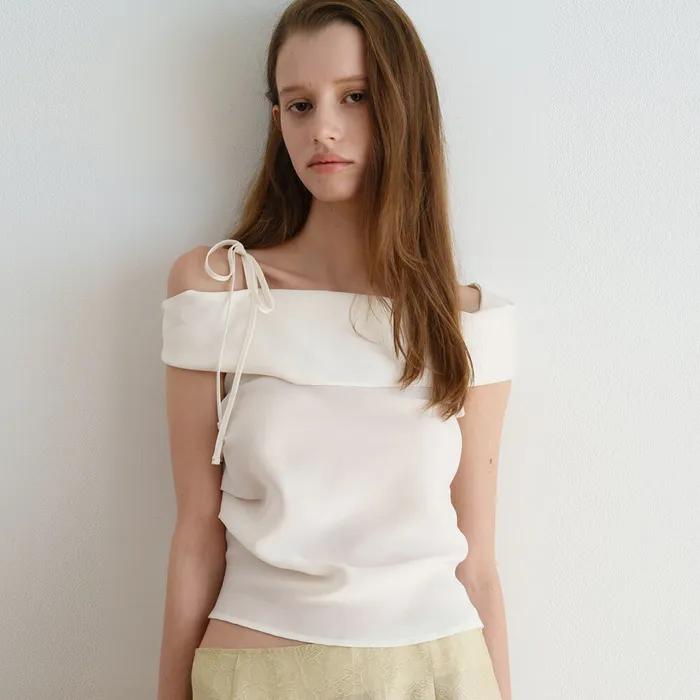 VISCOSE DRAPE BLOUSE_IVORY_OF1C2XBS01IVY