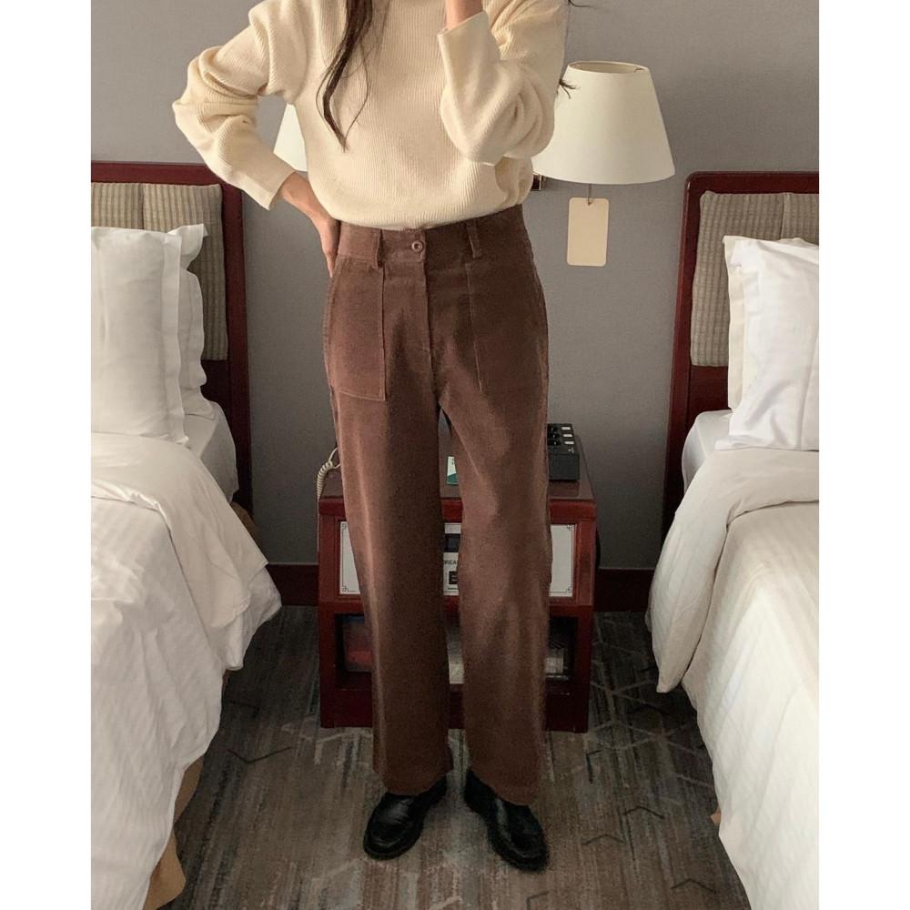 (블랙SM당일) Leheim 르하임 샌드 골덴 팬츠 포켓 코듀로이 퍼티그 pt (2colors)