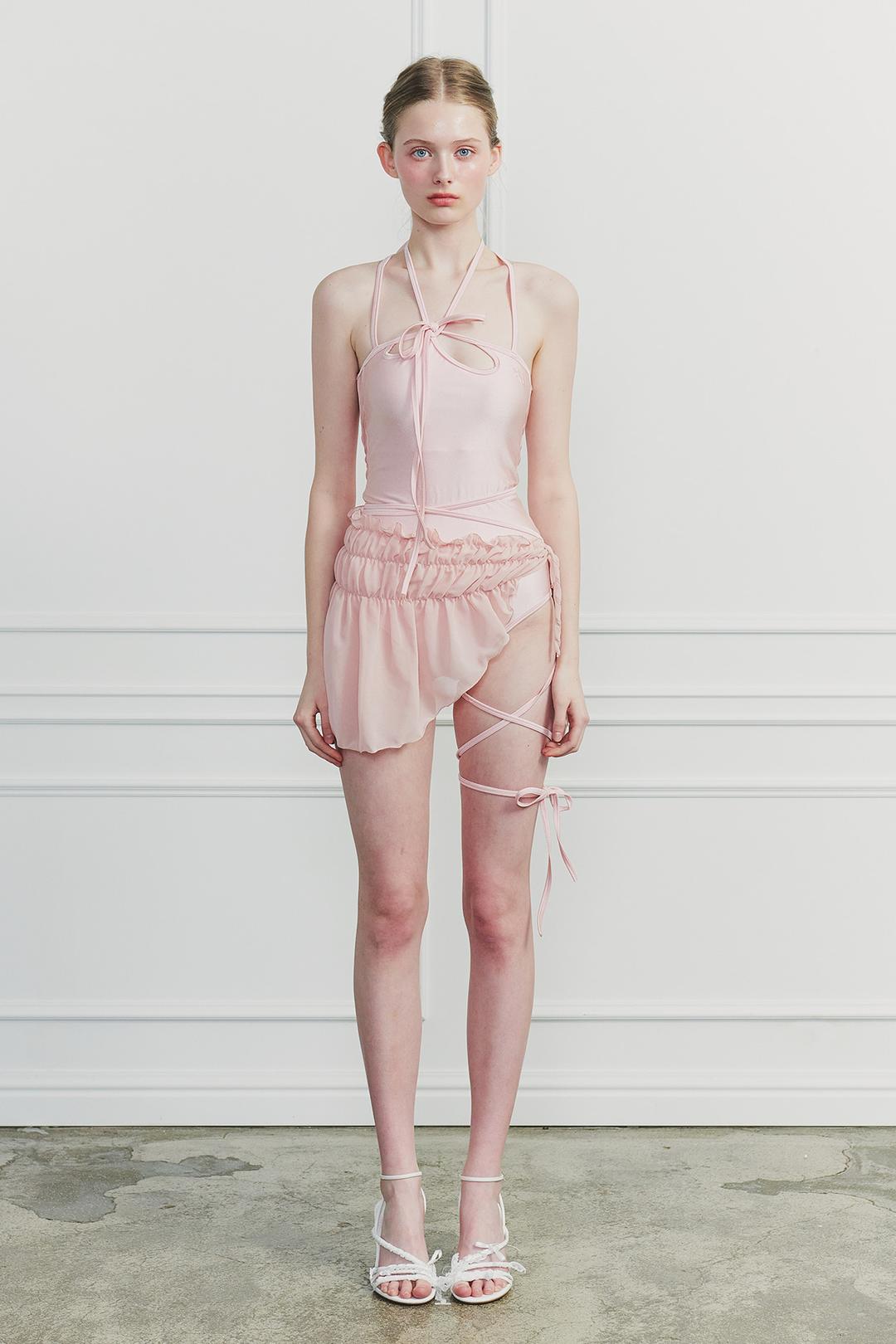 MEMORY WRAP SKIRT pink
