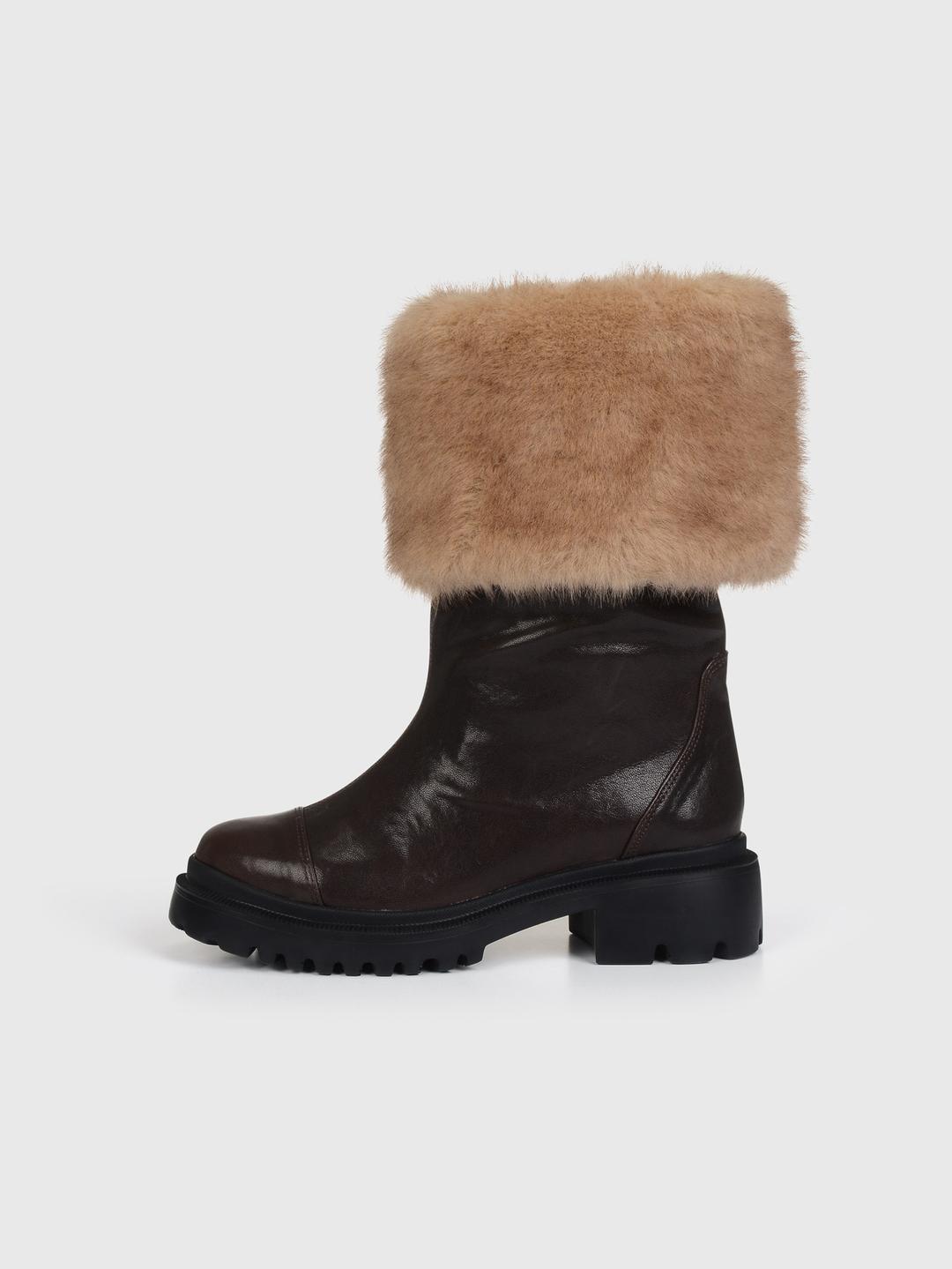 [24FW] [AT23F30] 24fw winter fur boots BW (24년버젼)