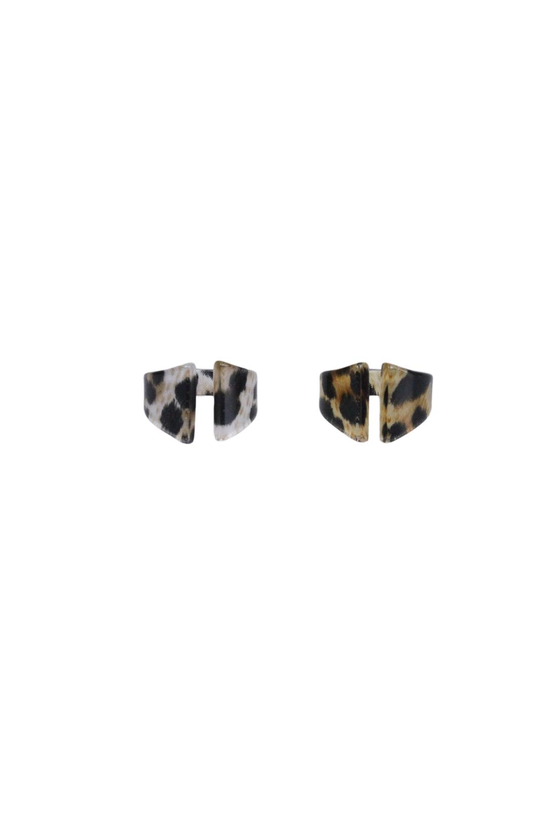하루[春] - Leopard ring (Clear/Brown)